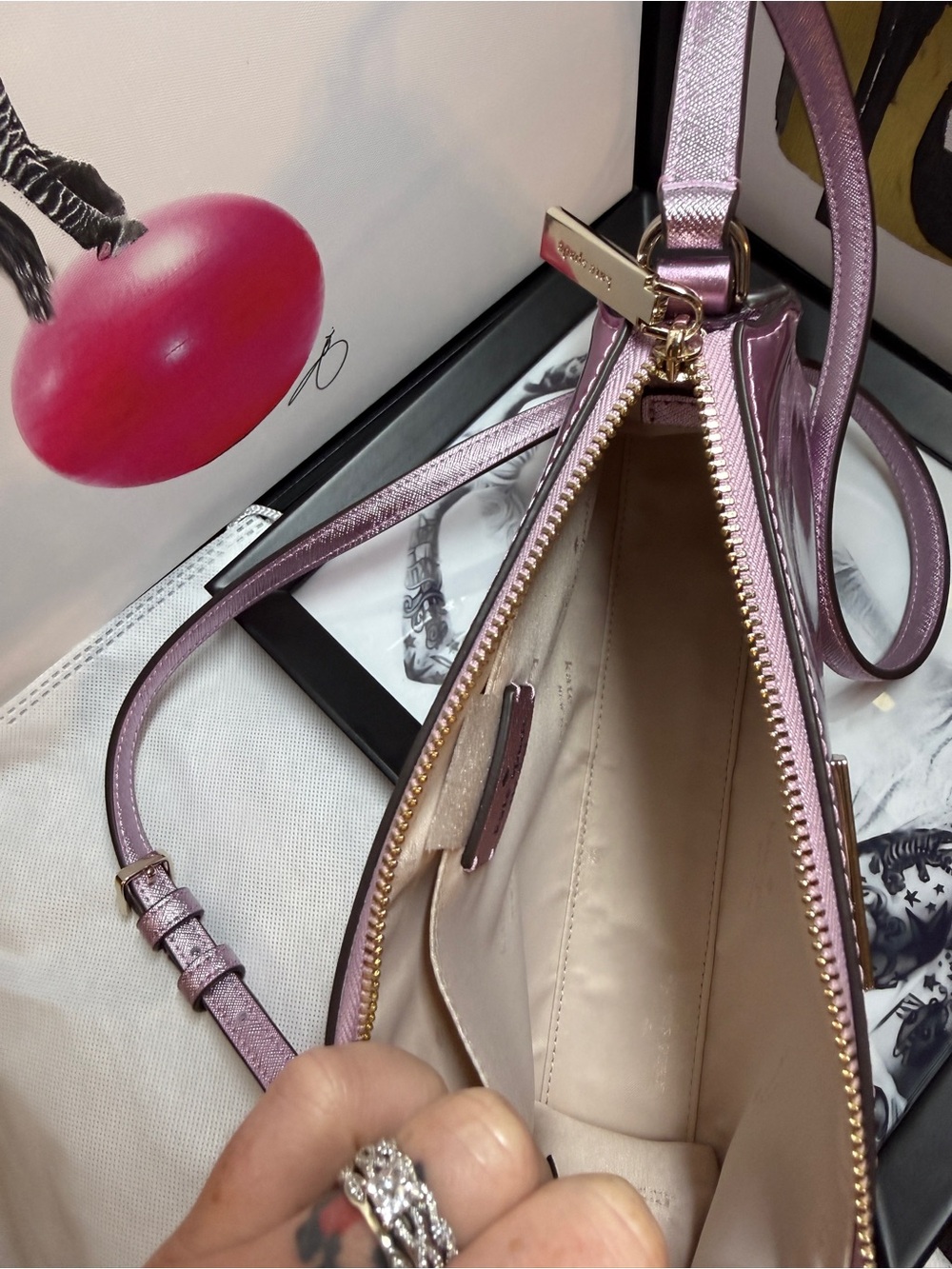 Kate Spade *NWT* Kenzie Mini Crossbody in Quartz Pink - Picture 9 of 11